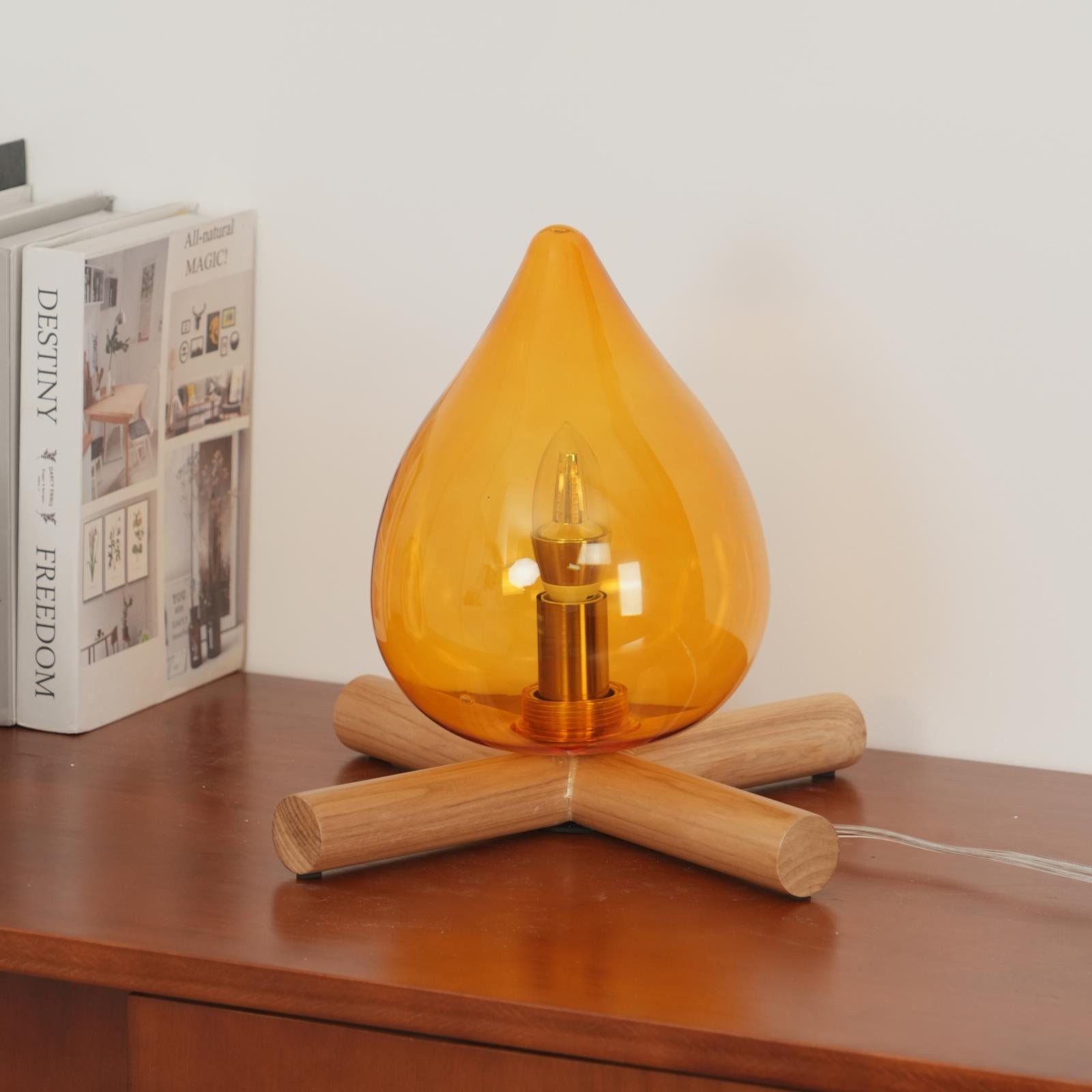Funny Fire Shape Small Flame Table Lamp K381