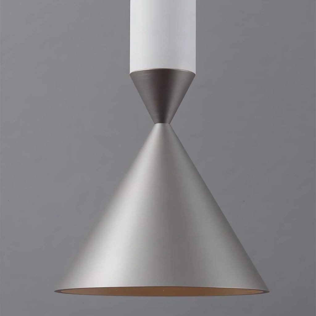 Vertara Minimal Cone Pendant Light - Sleek Architectural Hanging Lamp for Dining and Kitchen K2379