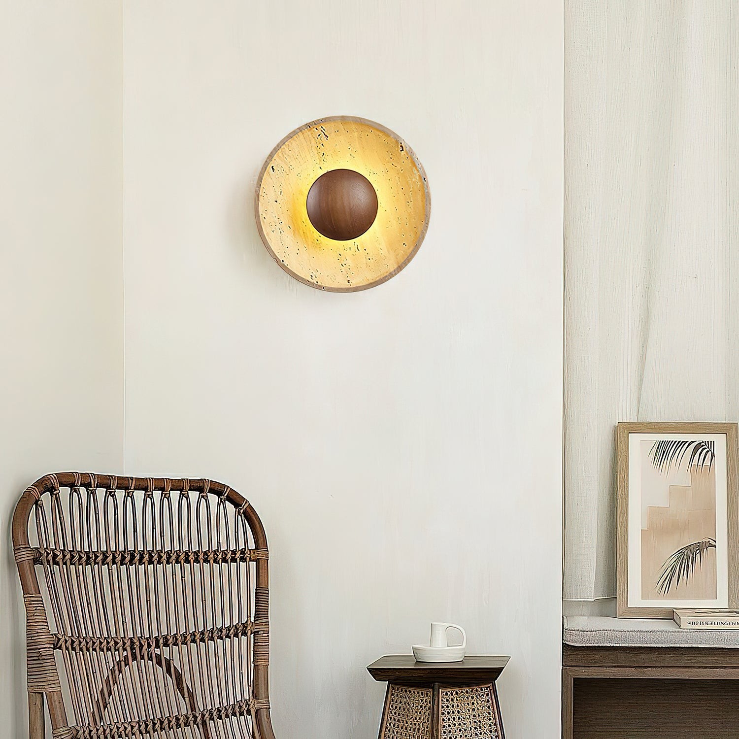 Artistic Stone Brown Wall Light K416