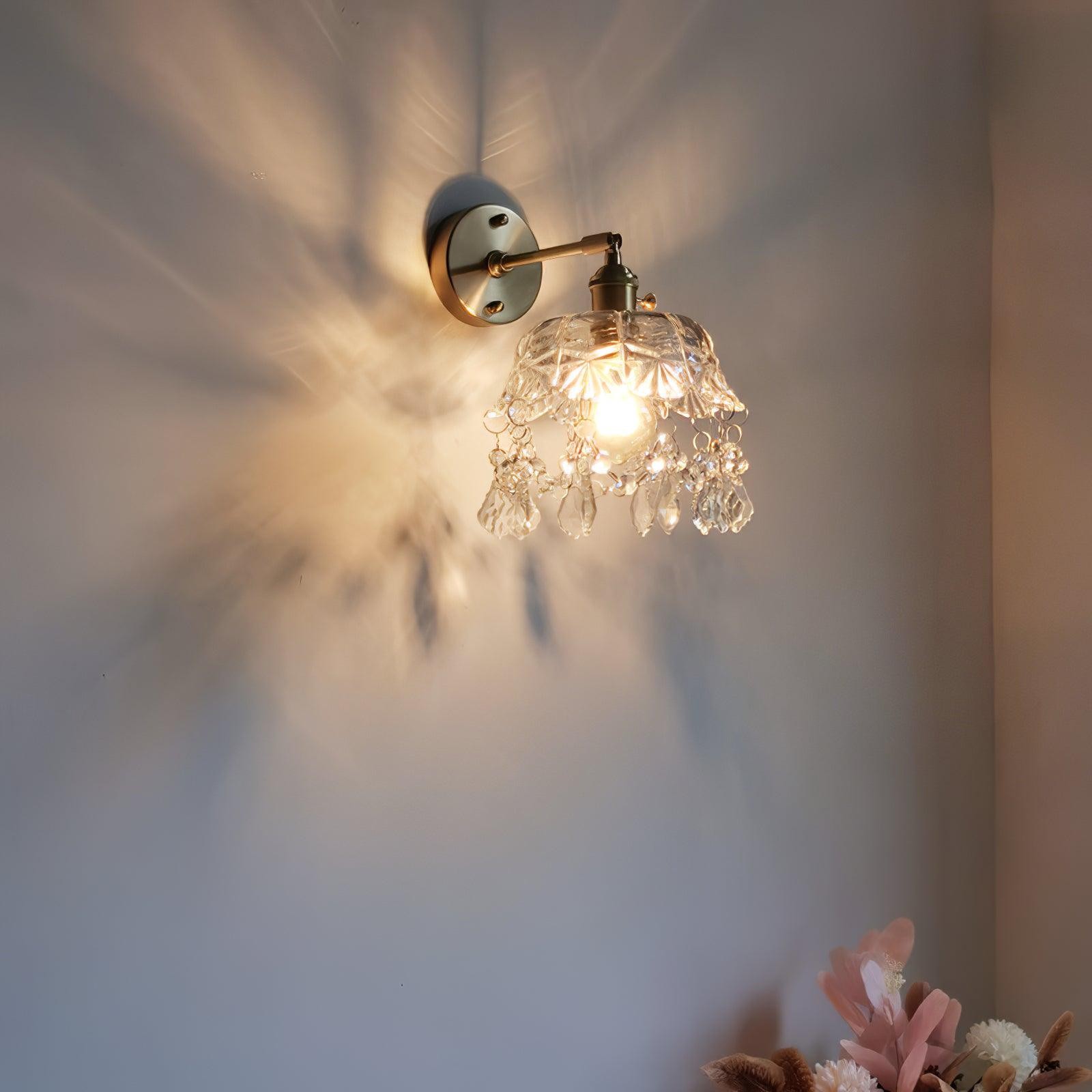French Crystal Tassel Wall Light K395