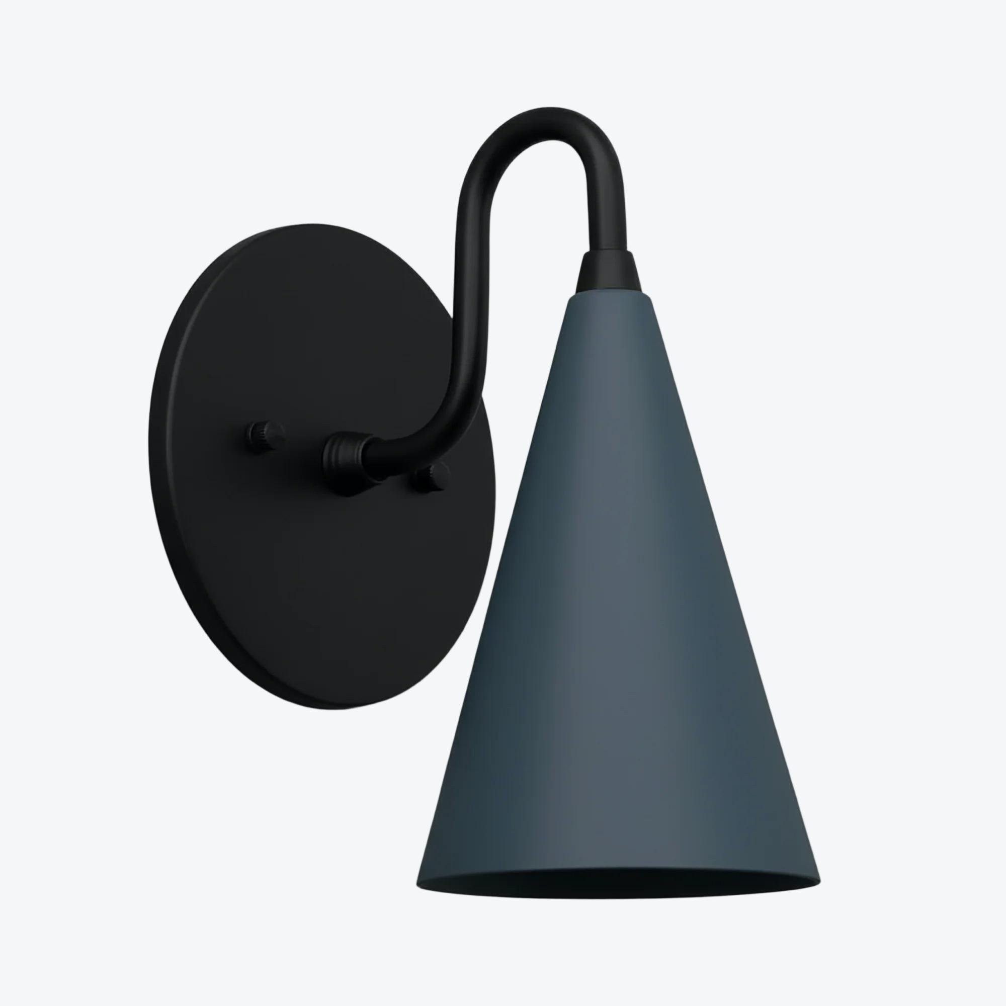 Curva Metal Cone Wall Lamp - Classic Vintage Accent Lighting for Hallway K1736