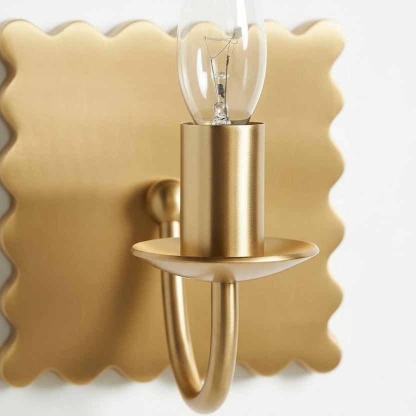 Modo Decorative Wall Light - Modern Wavy Metal Wall Sconce for Bedrooms and Hallways K1656