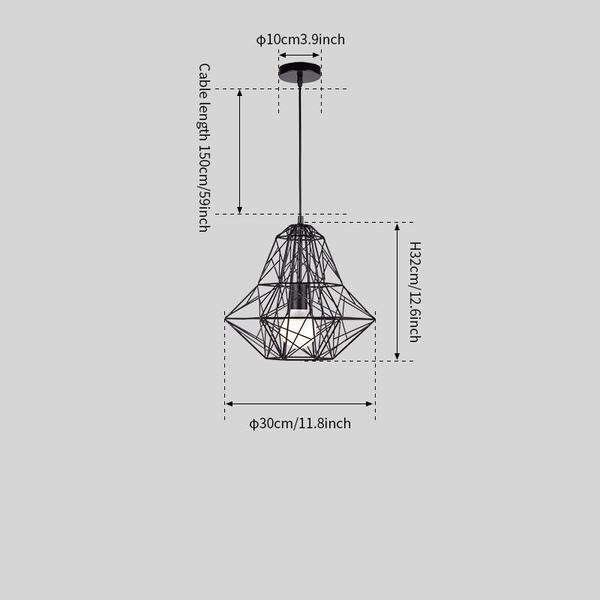 Cage Light Frame Pendant Lamp