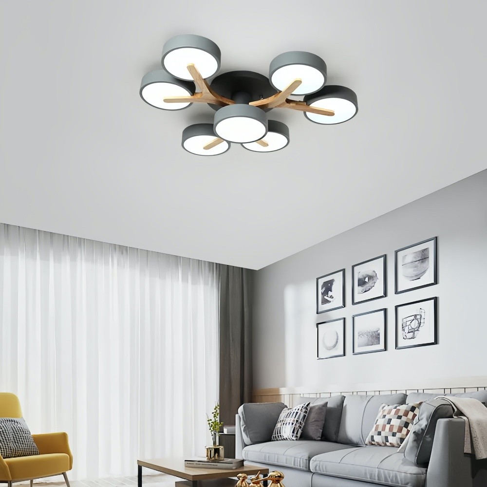 Nordic Semi Flush Branch Led Ceiling Light K939