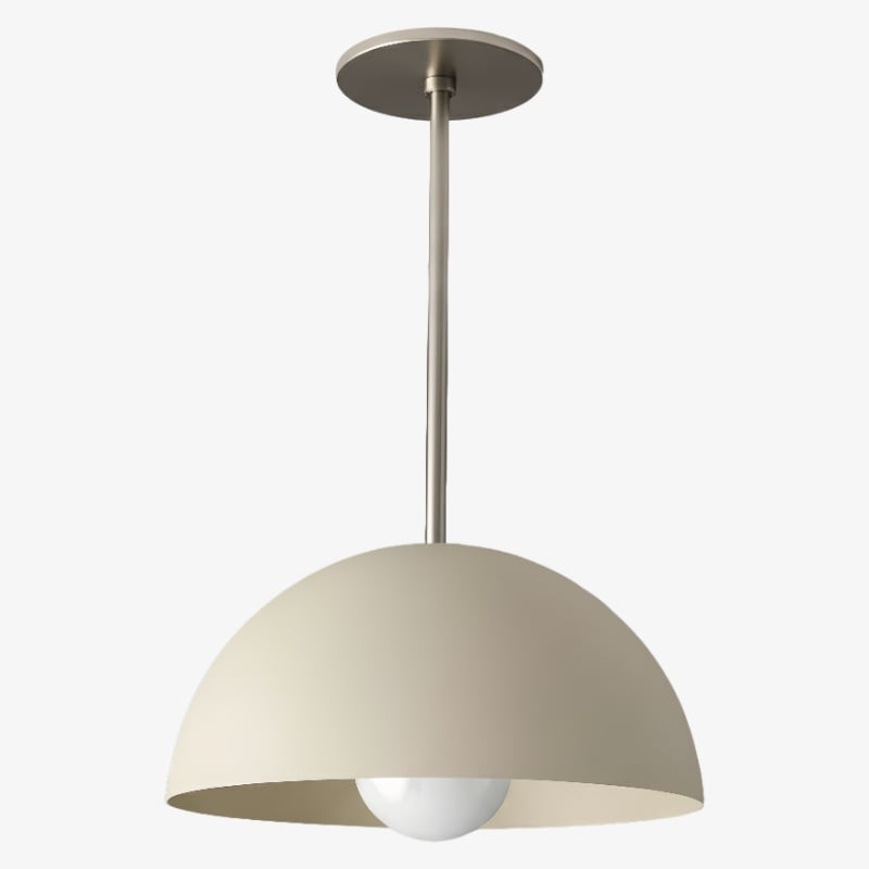 Metio Dome Neutral Dome Pendant - Modern Metal Accent Lighting K1526