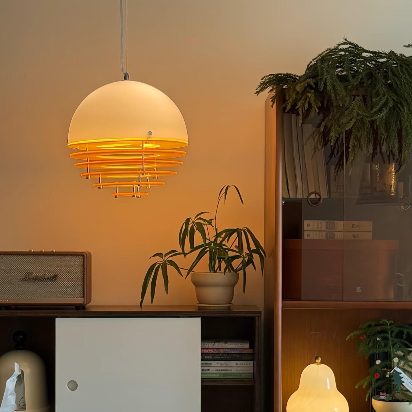 Afterglow Layered Acrylic Bauhaus Sunset Pendant Light - Ambient Pendant Light for Living Area K889