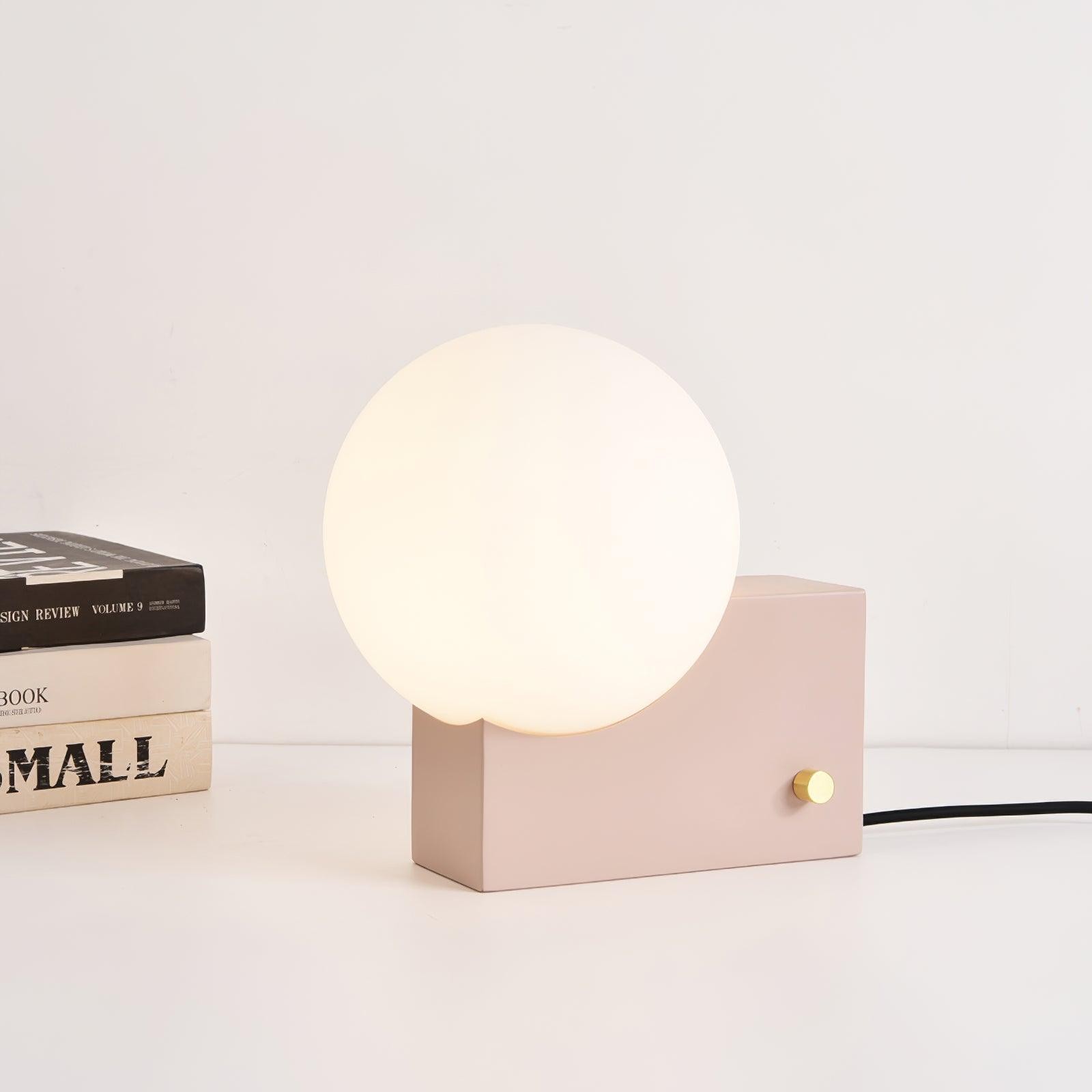 Geometric Lamp Base Glass Globe Table Lamp K399