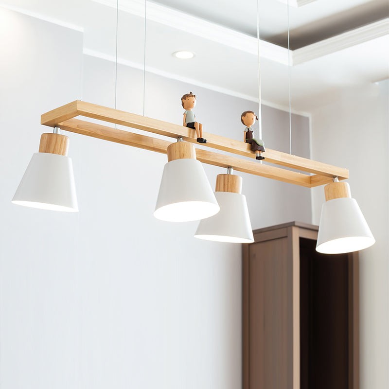 Cone Wood Chandelier K1001