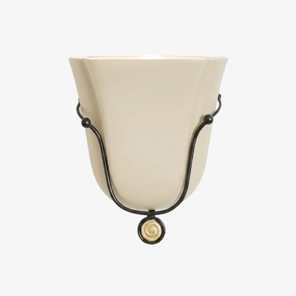 Bellina Retro Fluted Glass Wall Sconce - Mid-century Modern Vera Wall Lamp for Hallway K891