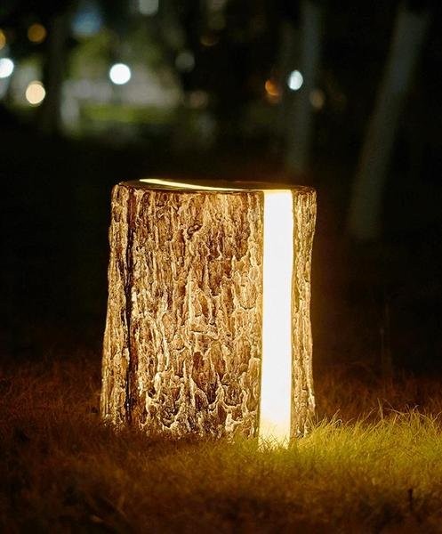 Cracked Stump Lamp
