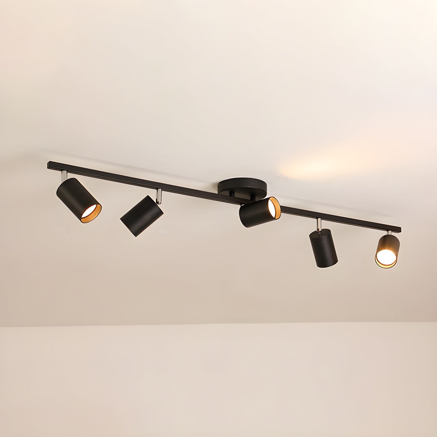 Row Of Multi-Head Metal Ceiling Lights K373