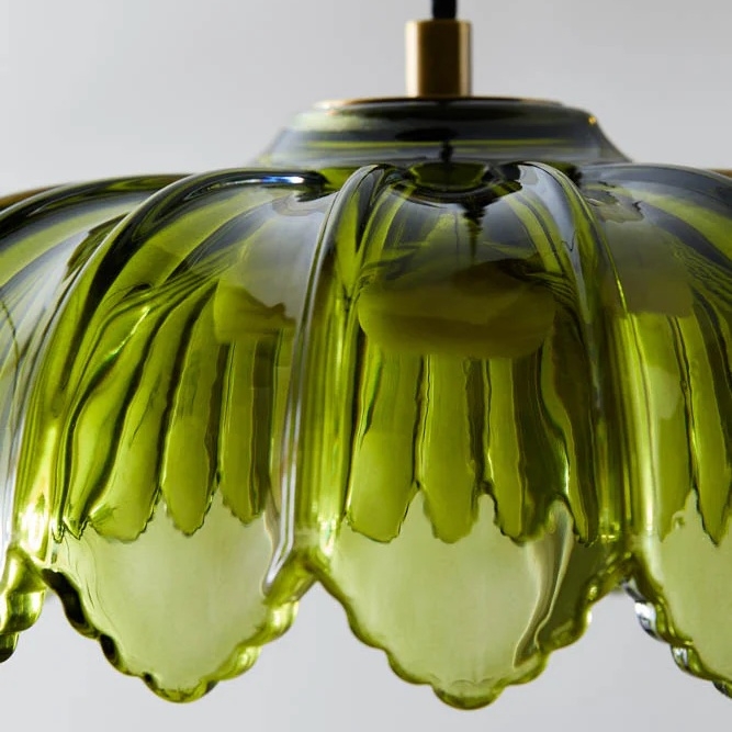 Aridia Palm Leaf Cluster Pendant Light Artistic Glass Pendant for Hallway Kitchen and Lounge K2318