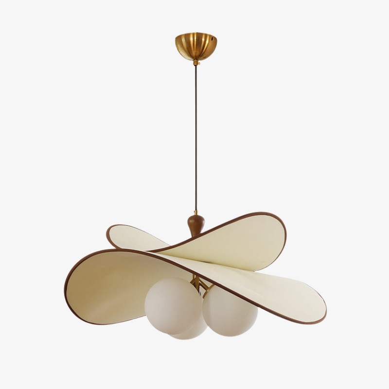 Orrise Floating Glass Globe Pendant with Metal Accents - Modern Minimalist lights for Kitchen and Dining Rooms K2140