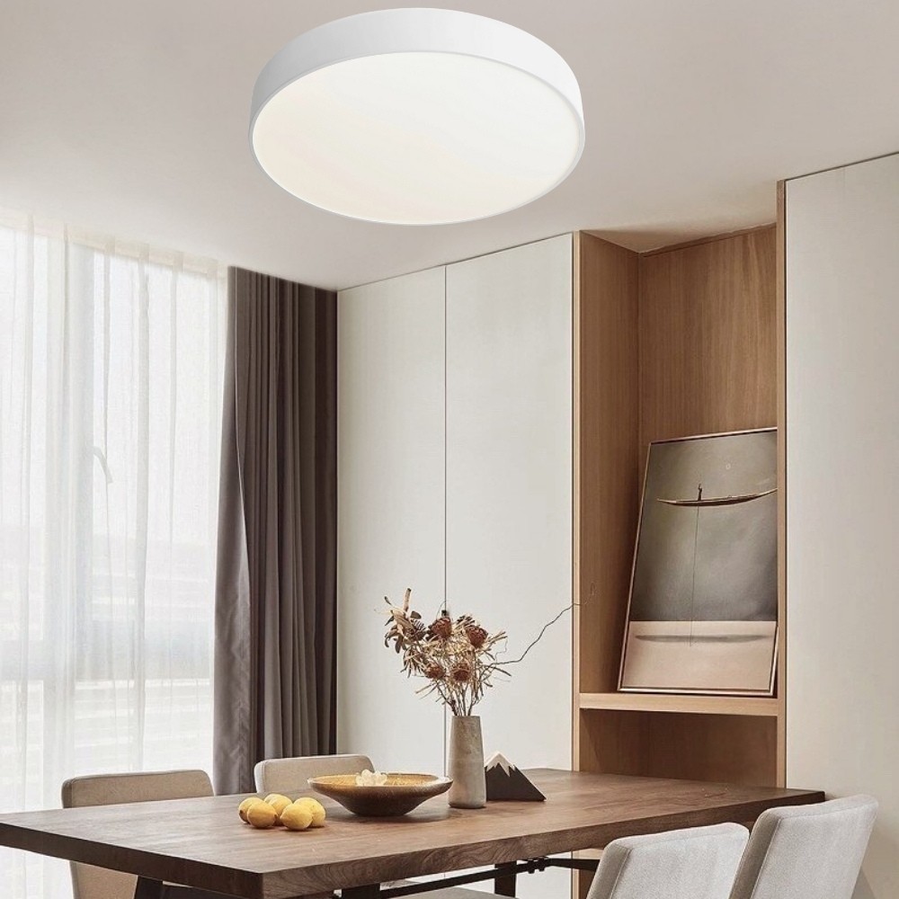 Minimalist Round LED Ceiling Lamp – Contemporary Bobber Design For Home Decor K945