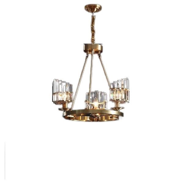 Brass/ Pure Crystal Chandelier