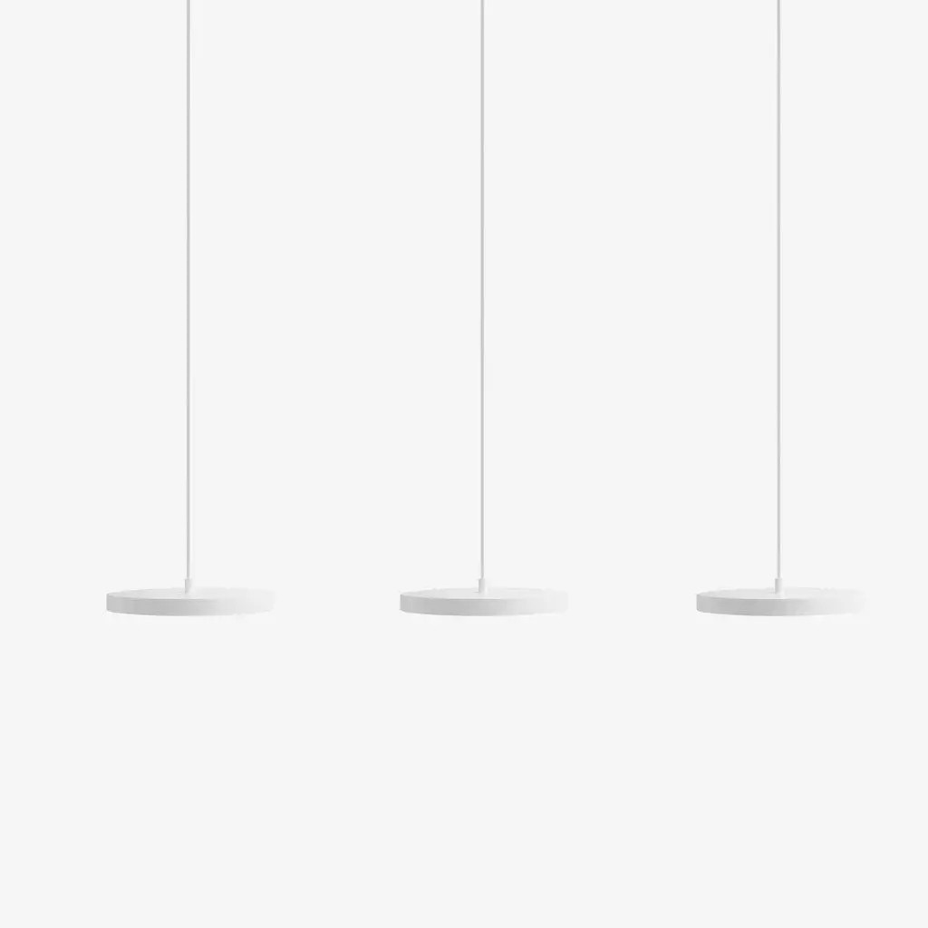 Modern Round Disc Flat Pendant Light - Multi-Light Pendant With LED Light K1555