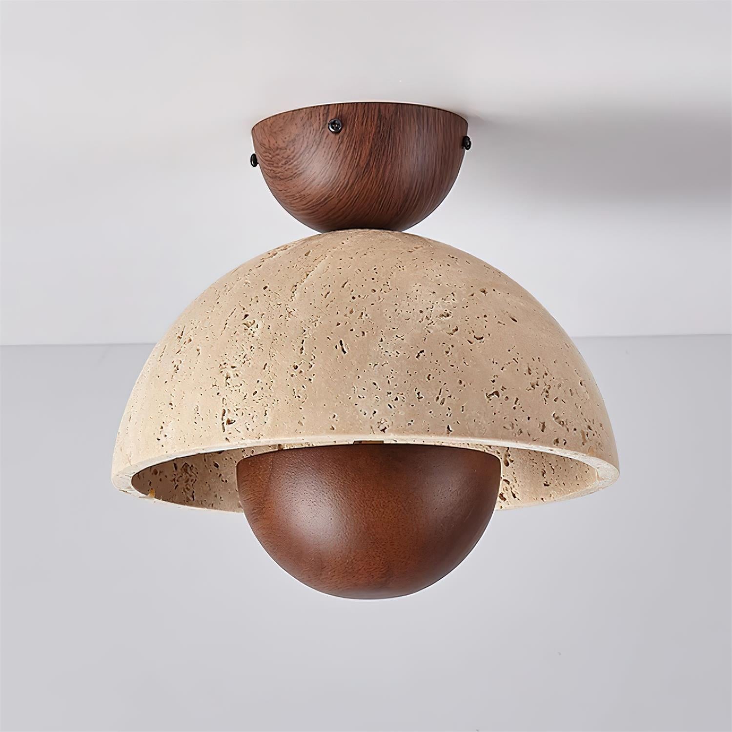 Japanese Wooden Inverted Ceiling Light K721