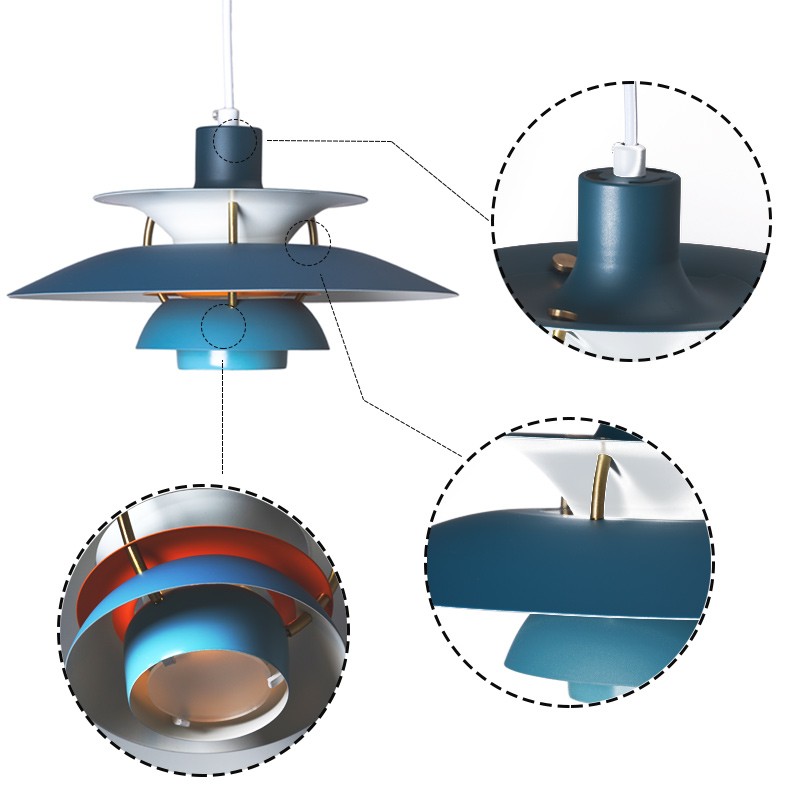 Scandinavian Multilayer Metal Pendant Light K84