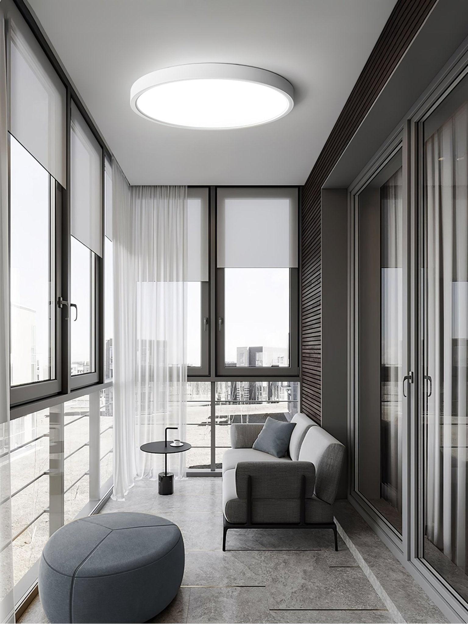 Minimalist Modern Round Acrylic Ceiling Light For Bedroom K218