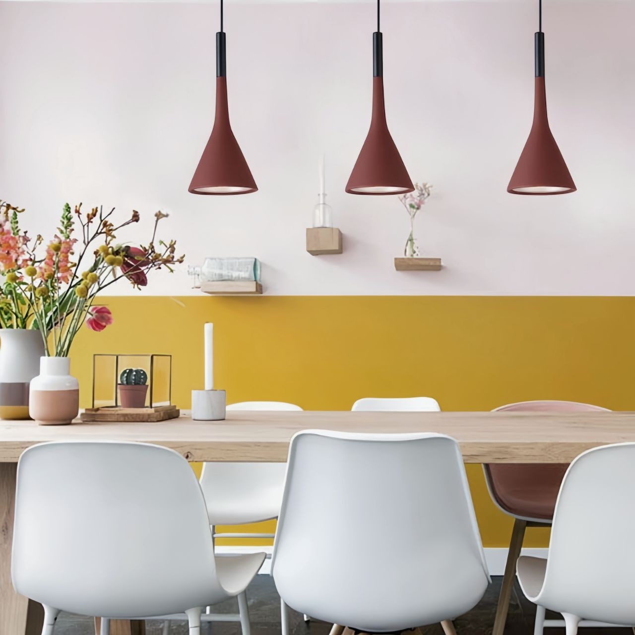 Minimalist Aplomb Pendant Light - Cement Cone Pendant Light for Kitchen Island