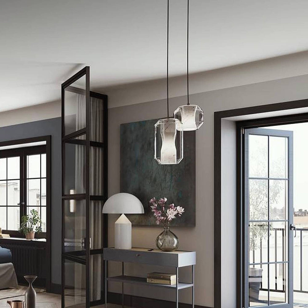 Glass Alabaster Pendant Lamp D444