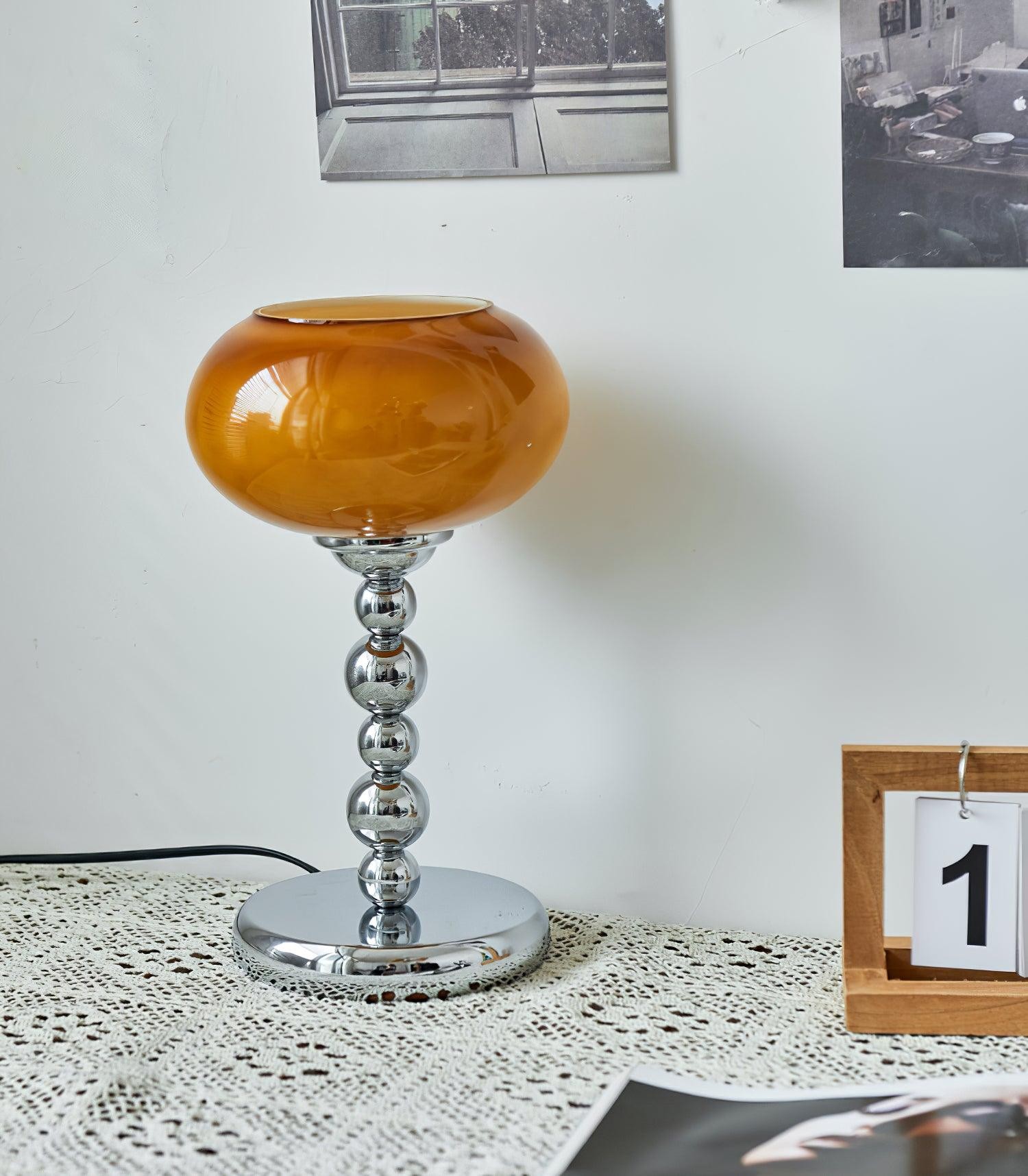 Oval Persimmon Table Light K564