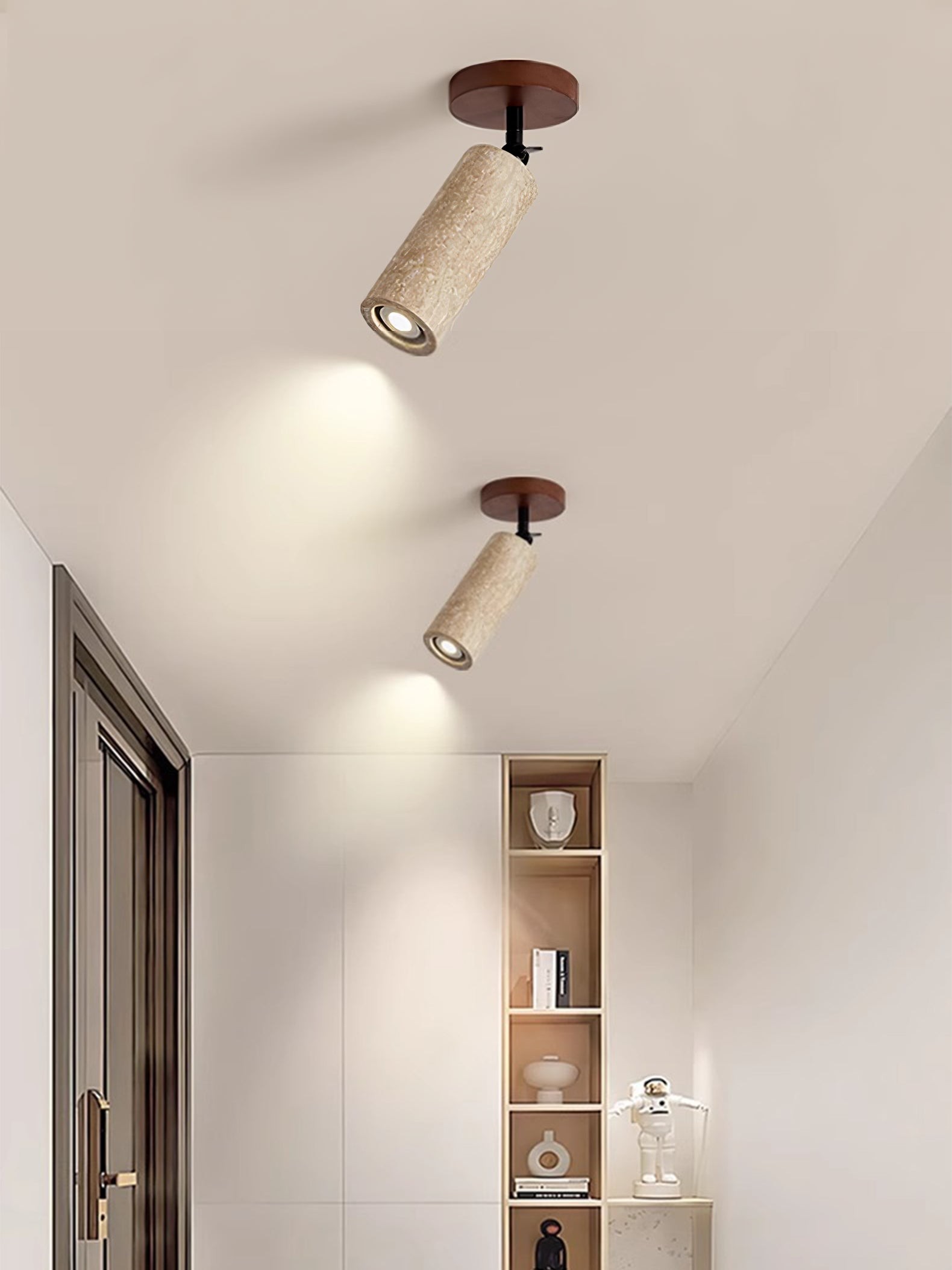 Wabi-Sabi Travertine Adjustable Wall Lamp K745