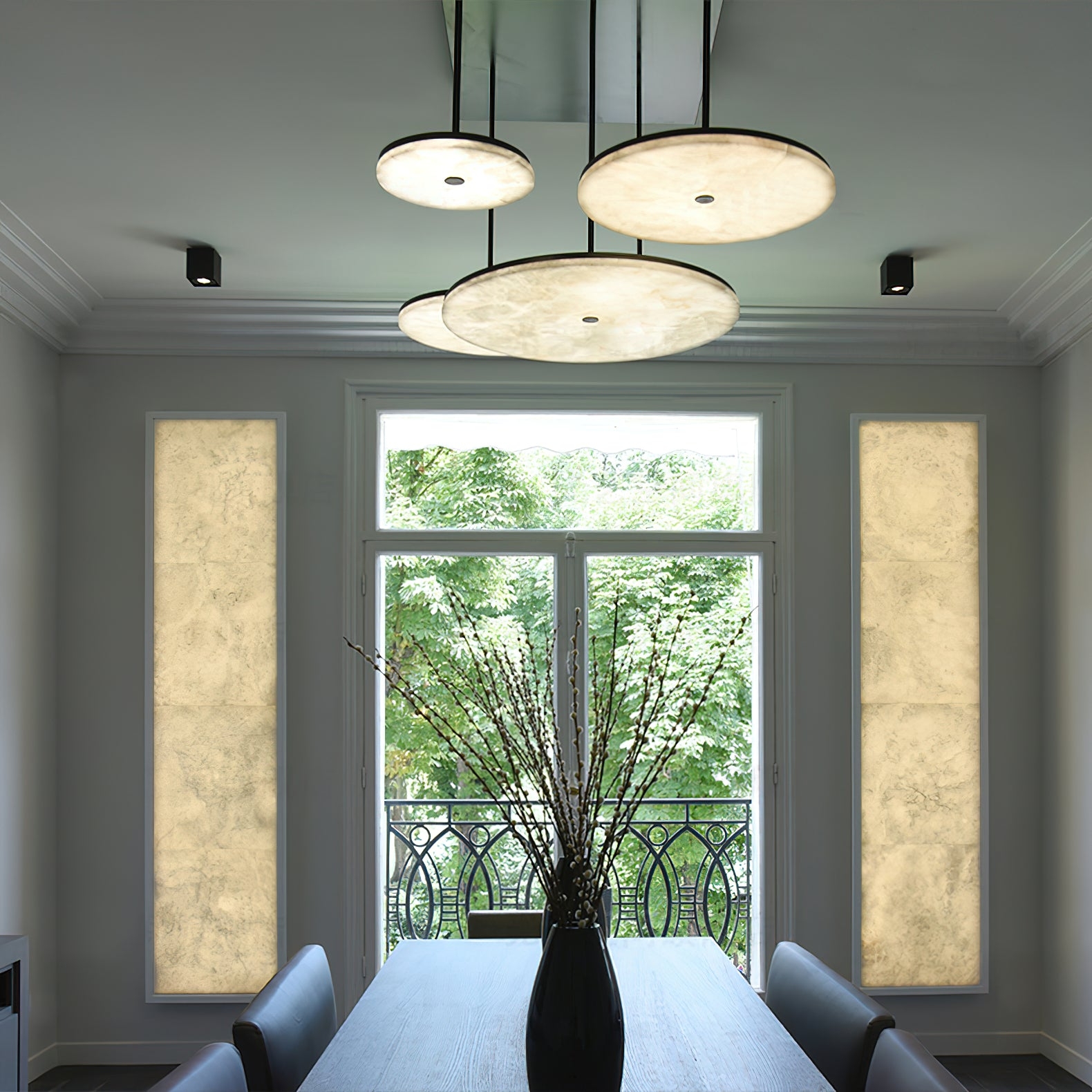 Wyatt Alabaster Pendant Light D427