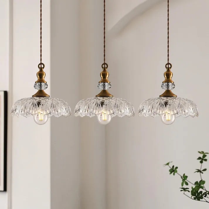 Mid Century Mini Kitchen Island Glass Pendant Light K851