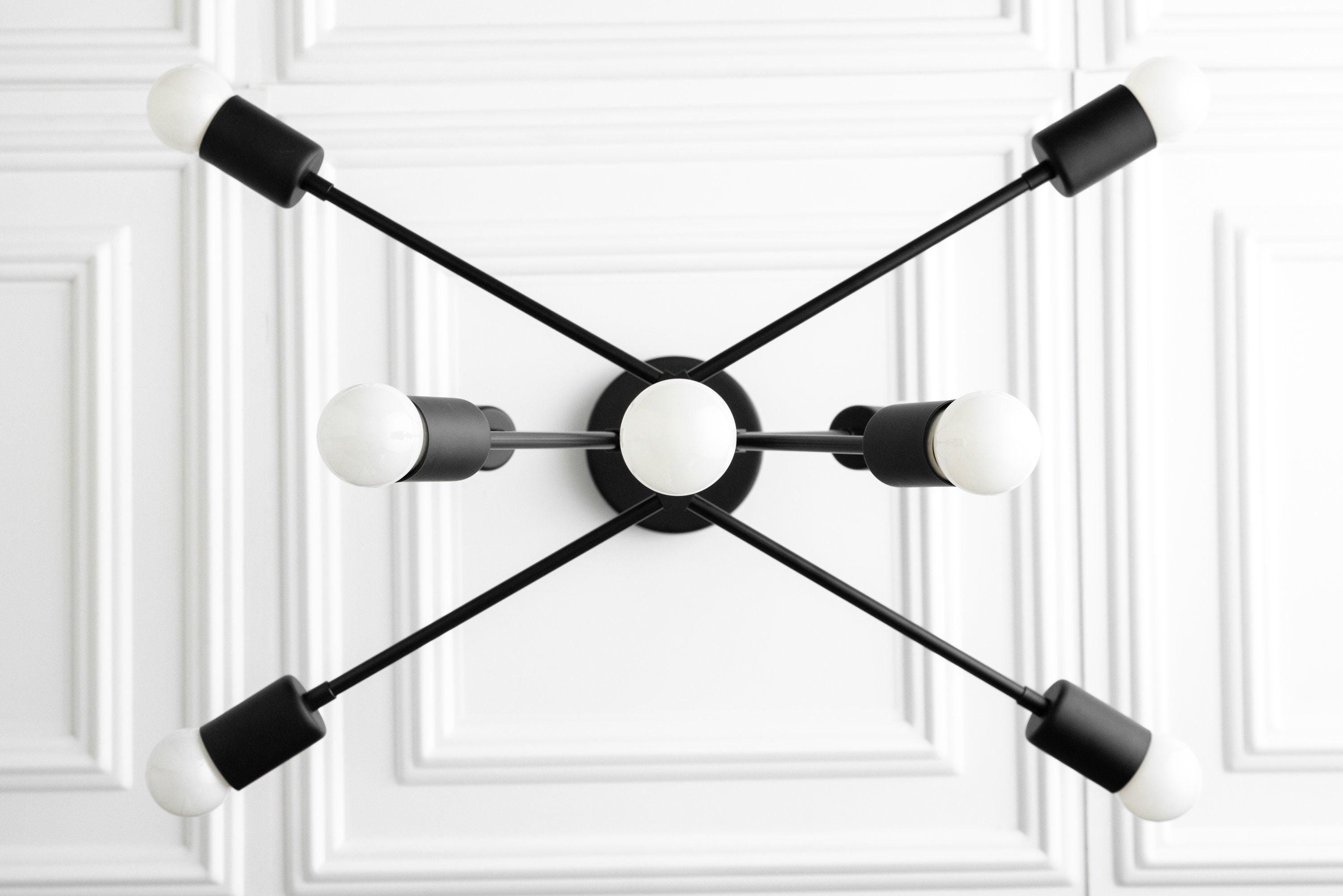 Mobilux Line Modern Chandelier - Mid Century Ceiling Light Fixture K1546