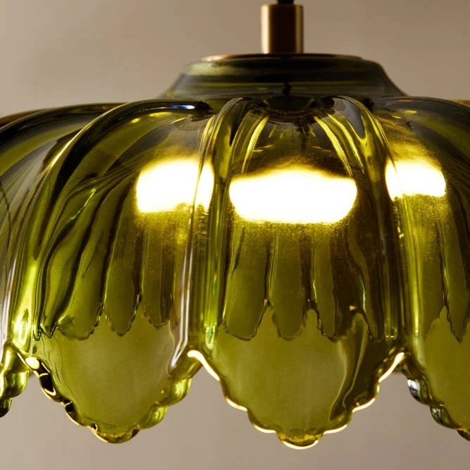 Aridia Palm Leaf Cluster Pendant Light Artistic Glass Pendant for Hallway Kitchen and Lounge K2318