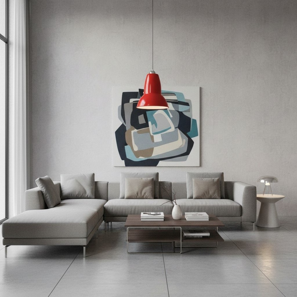 Modryx Refined Geometric Pendant Lamp for Bedroom and Living Space - Classic Modern Design K2125