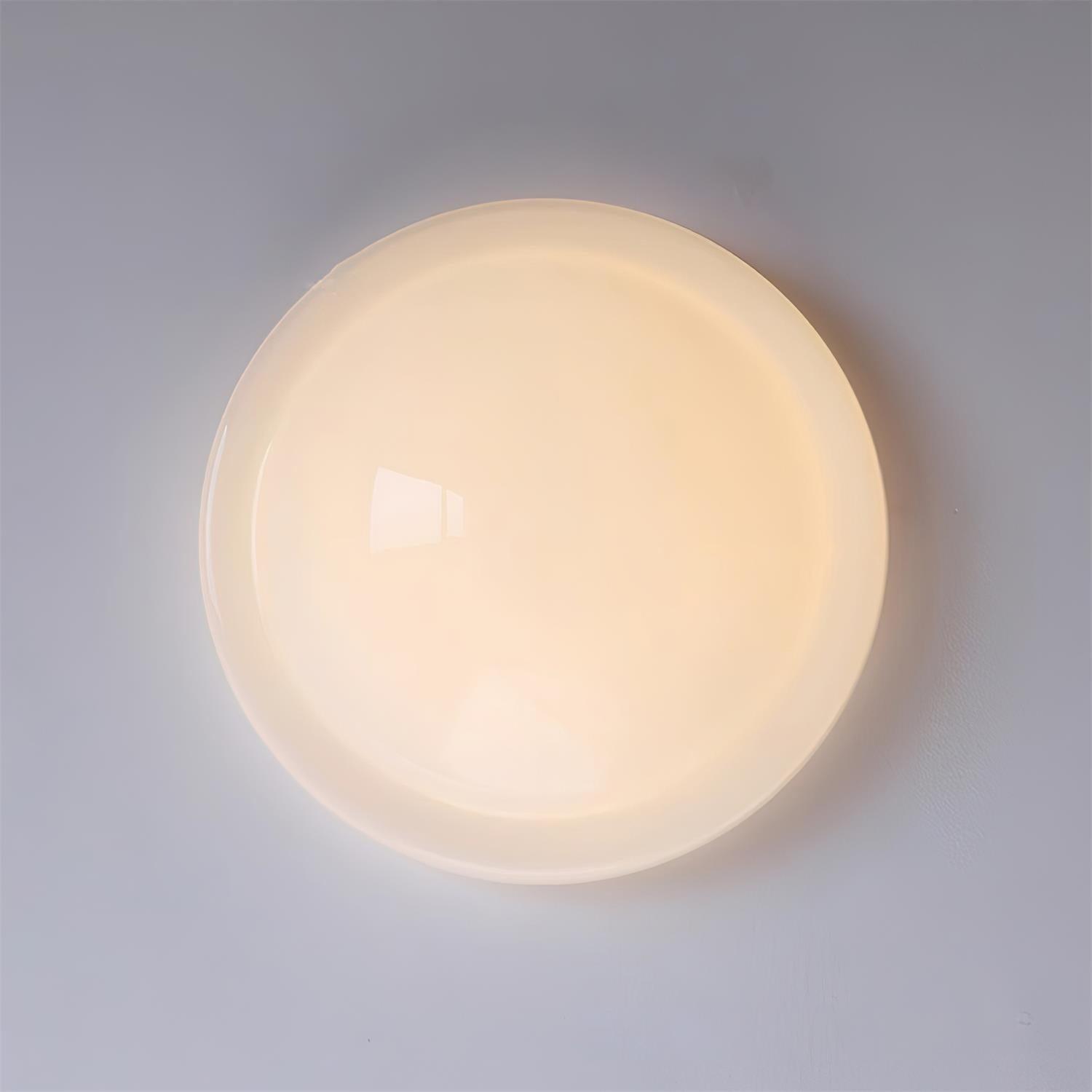 Modern Miminalist White Glass Led Ceiling Lamp K222
