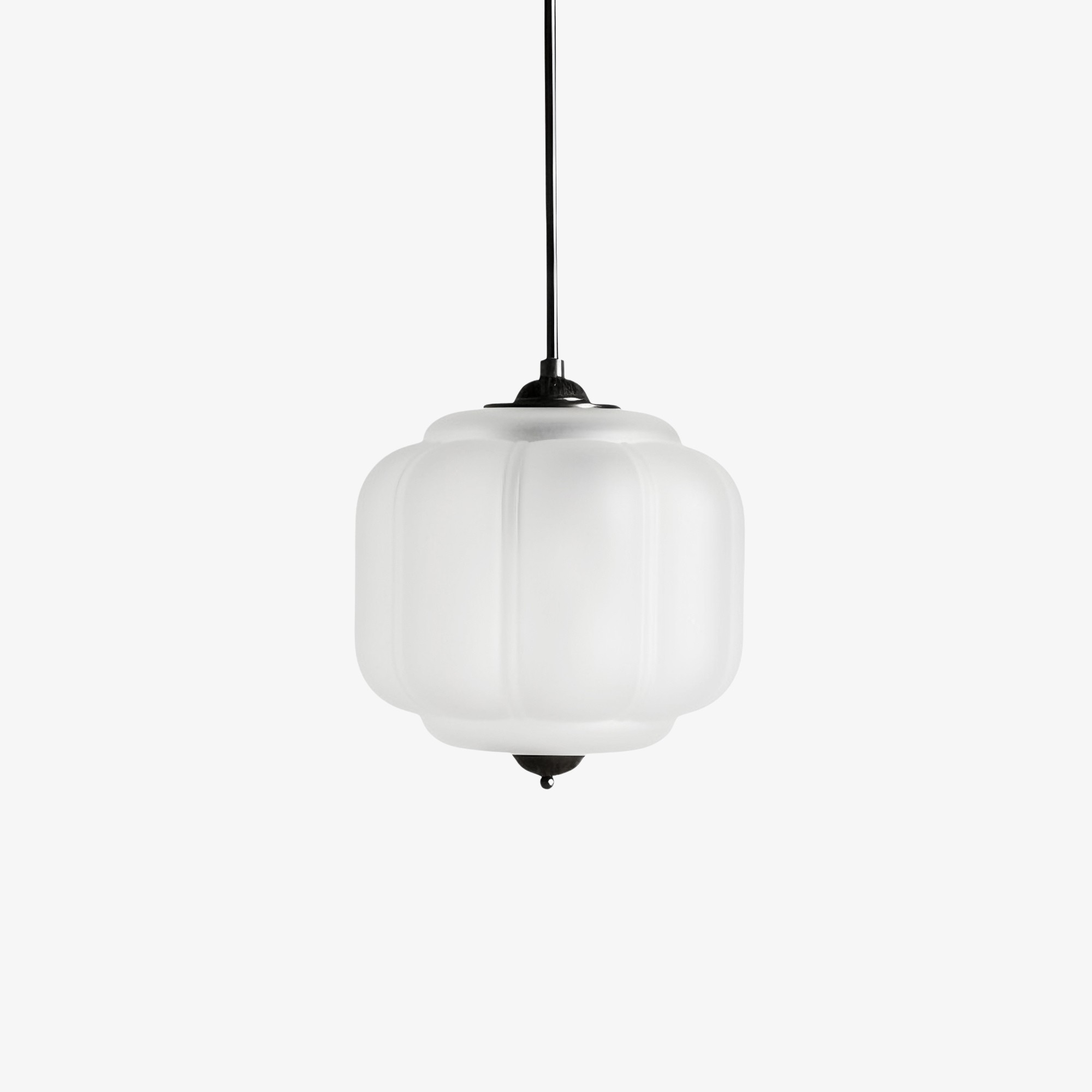 Eloise Classic Glass Pendant Light - Retro Glass and Metal Hanging Lamp for Kitchen Island Cafe K1475