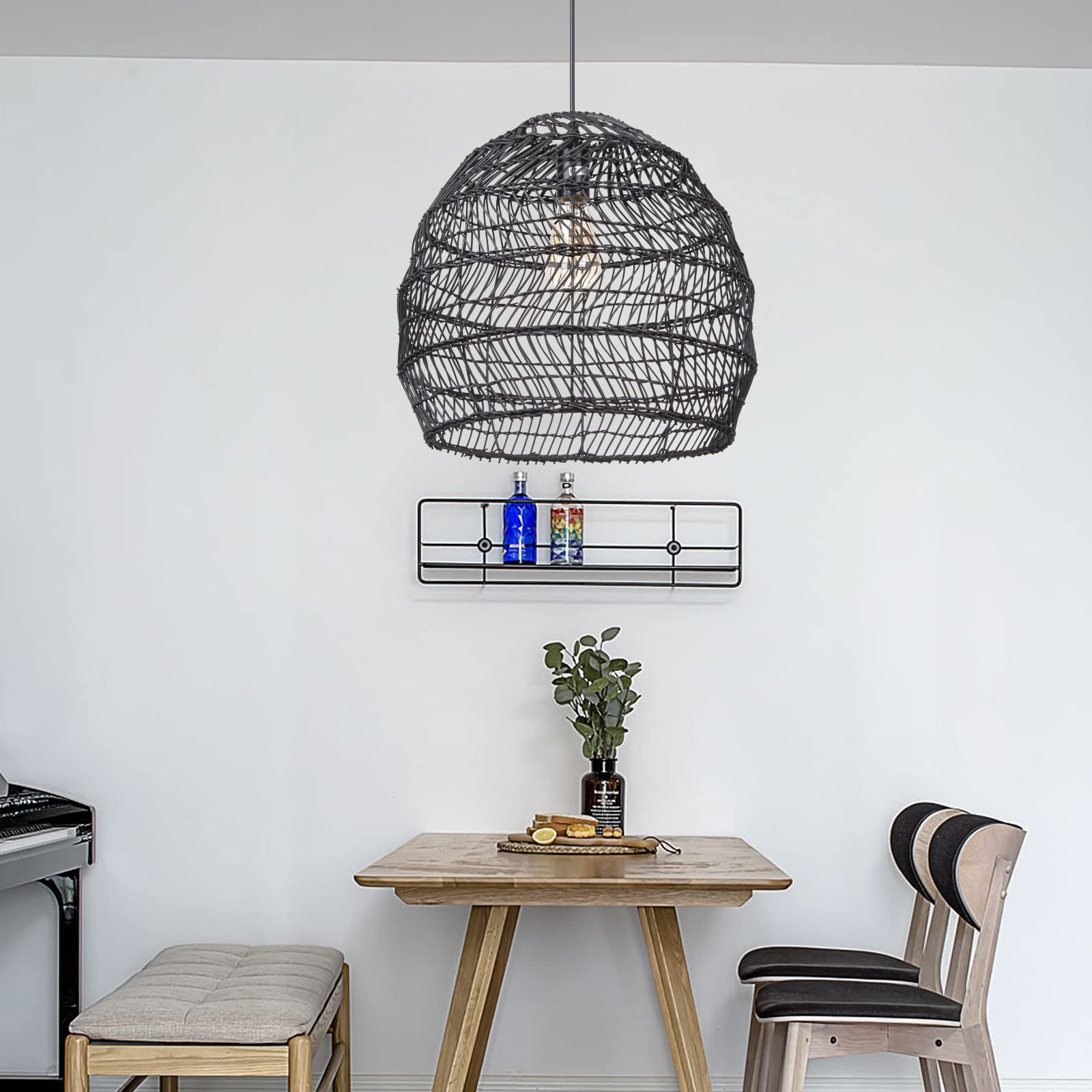 Wicker Rattan Handmade Pendant Lamp