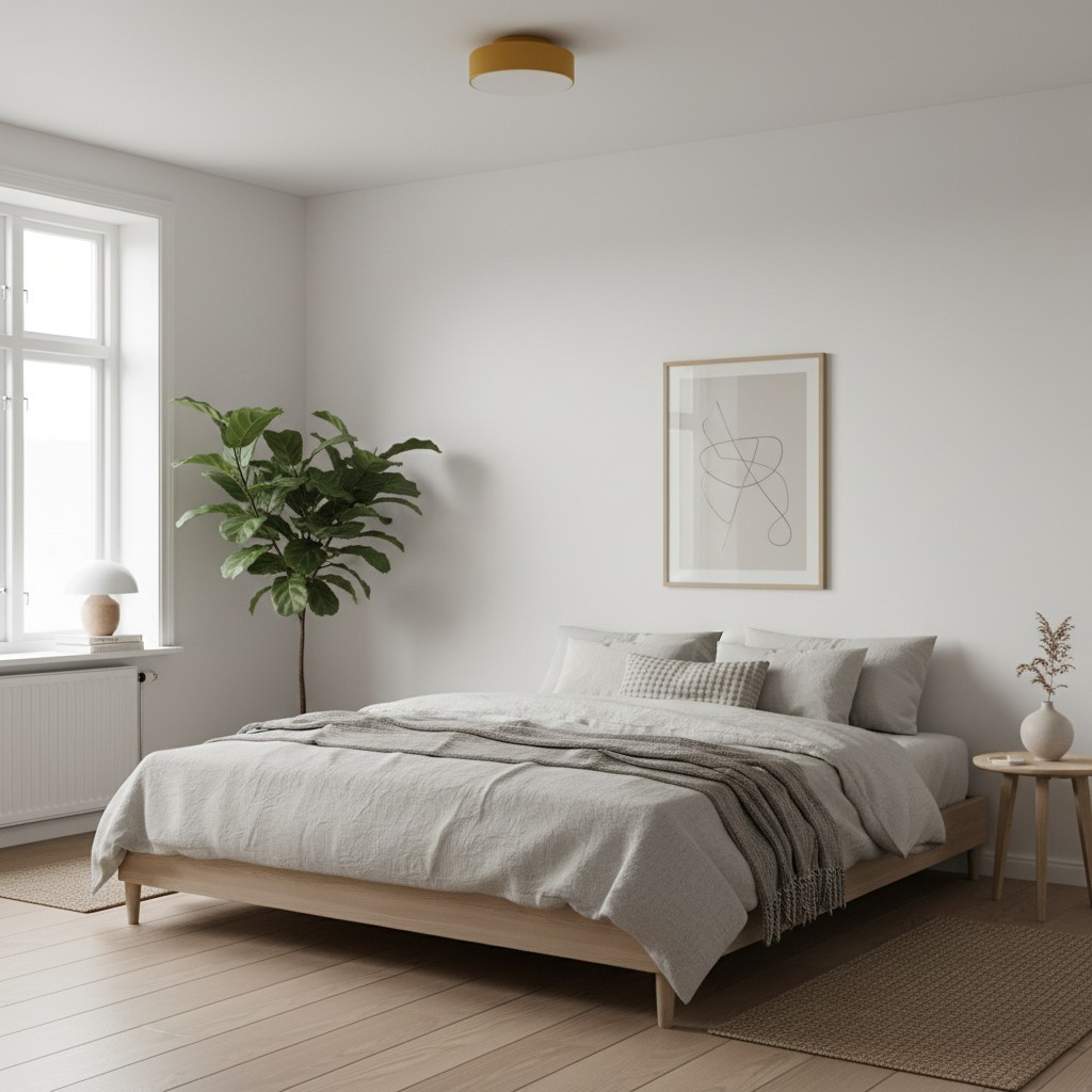 Minimalist Round LED Ceiling Lamp – Contemporary Bobber Design For Home Decor K945