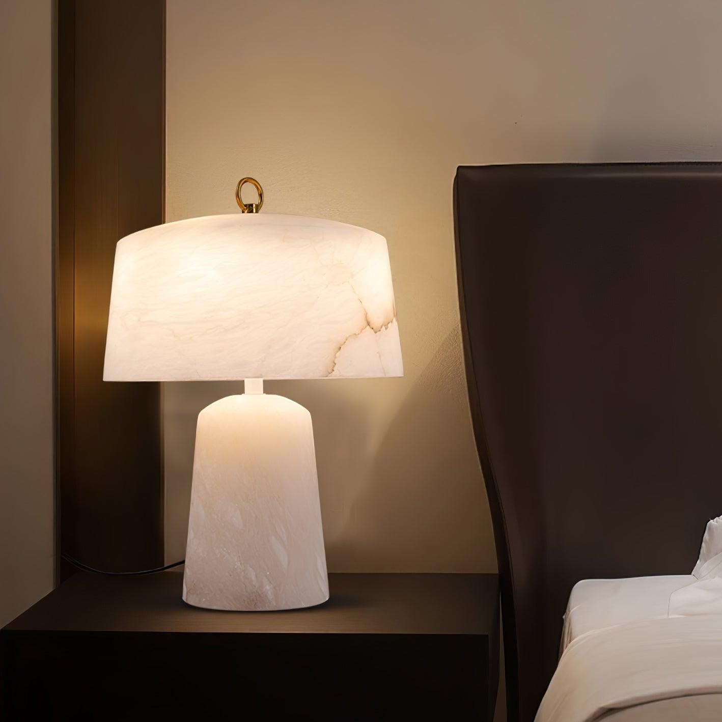 Light Luxury Style Marble Stone Table Lamp K236
