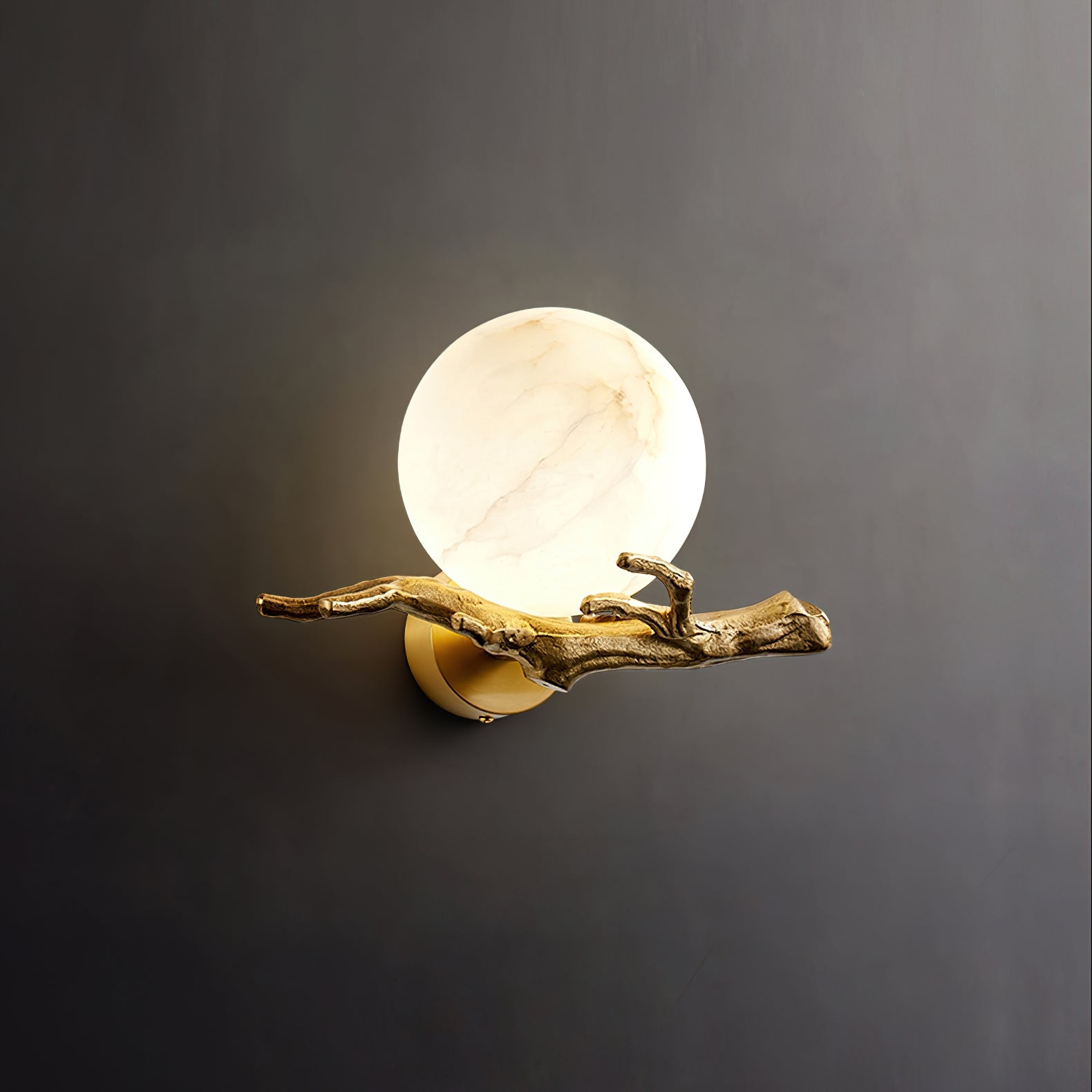 Retro Twigs Alabaster Wall Lamp D435