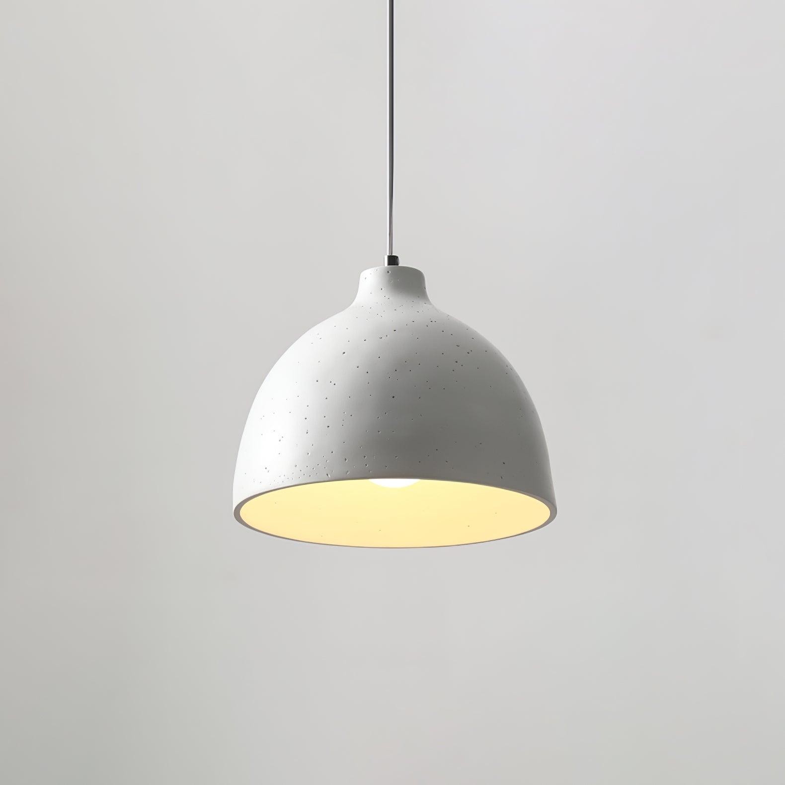 Modern Minimalist Industrial Resin Bowl LED Pendant Light K620