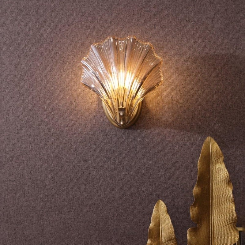 Vintage Rustic Shell Indoor Wall Light