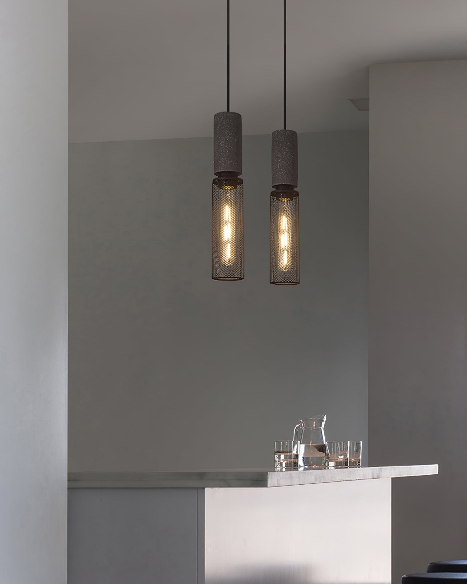 Cement Mesh Pendant Light K308