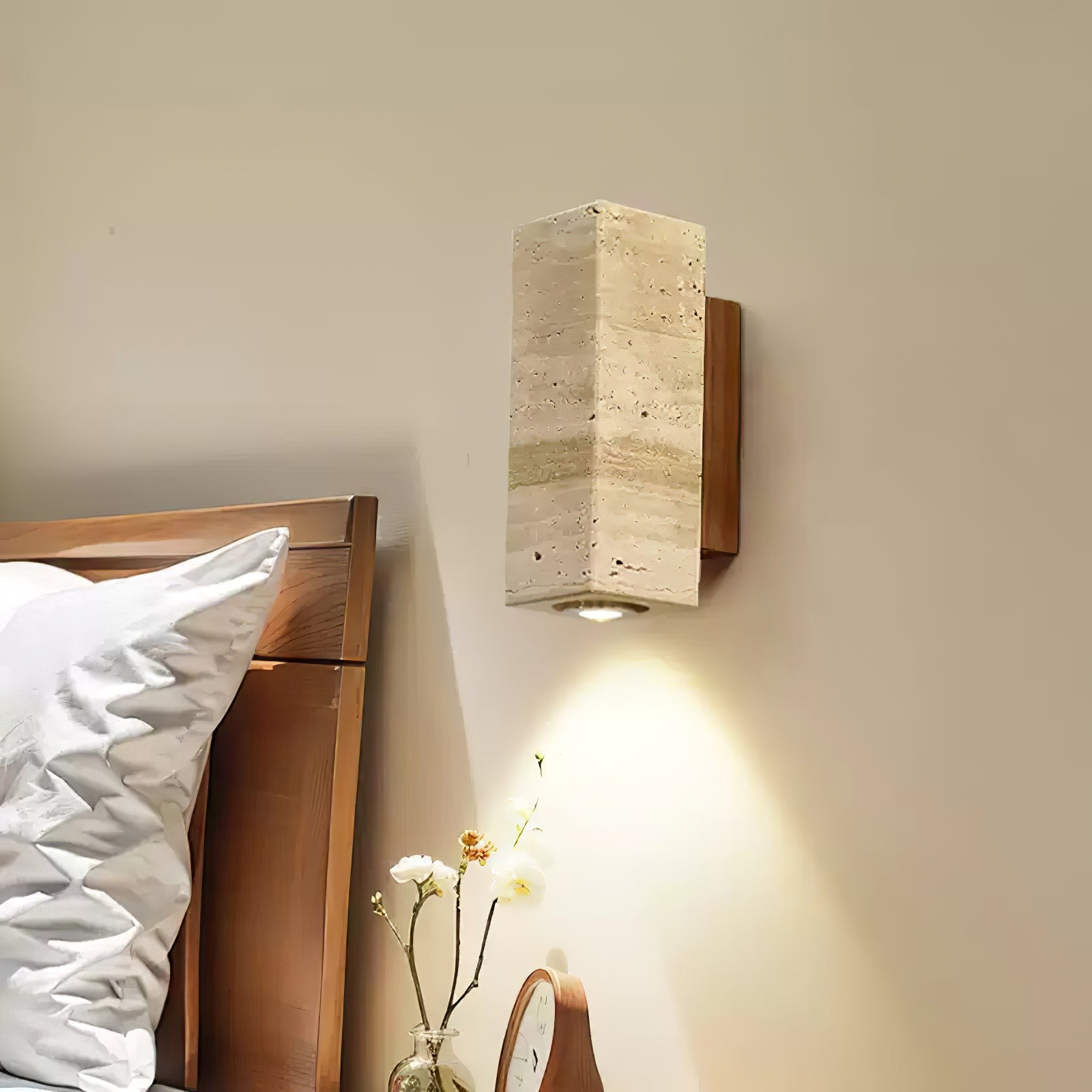 Vintage Marble Travertine Wall Lamp K264