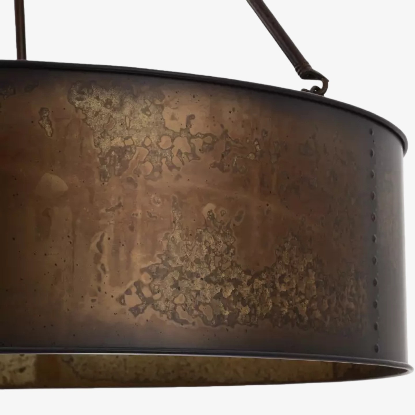 Velara Industrial Drum Shade Pendant Light - Industrial Style Hanging Fixture for Kitchen and Dining K2252