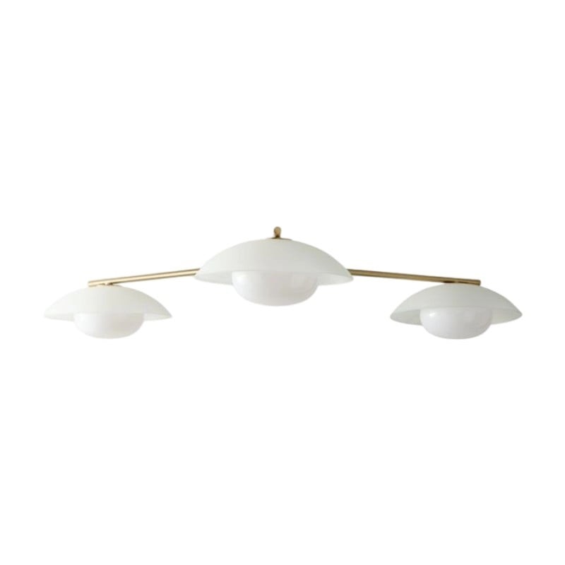 Elorina 3-Light Flush Mount Glass/Metal Ceiling Light - A Stylish Fixture for Modern Spaces K1292