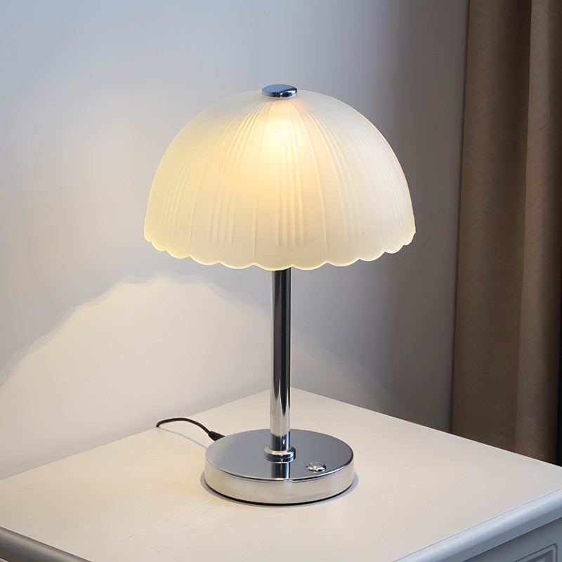 Minimalist Glass Bedside Table Lamp For Living Room K10