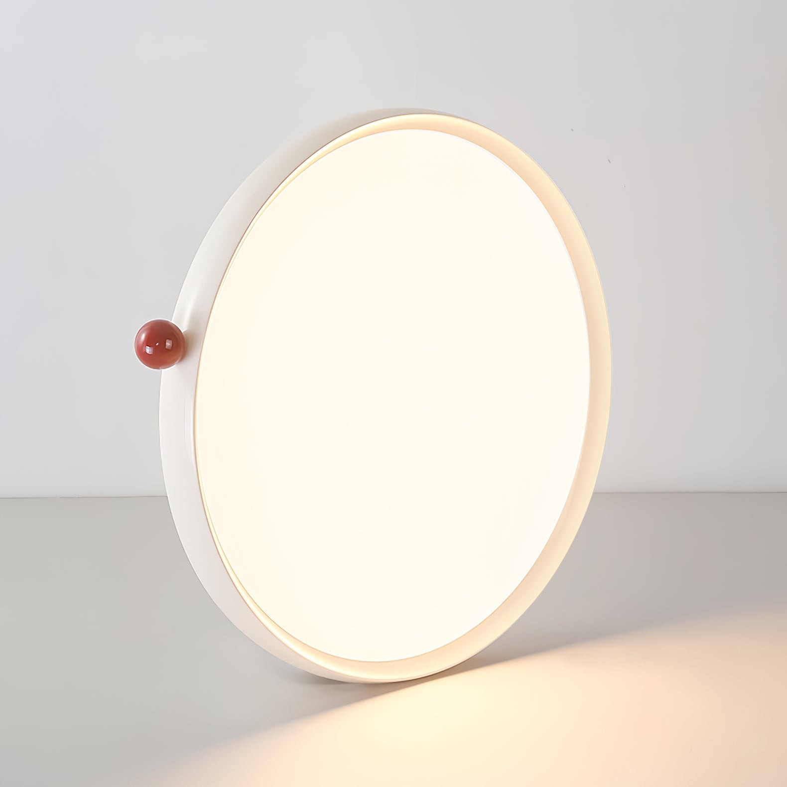 Minimalist Disc Cream Style Ultra-thin Ceiling Lamp K462