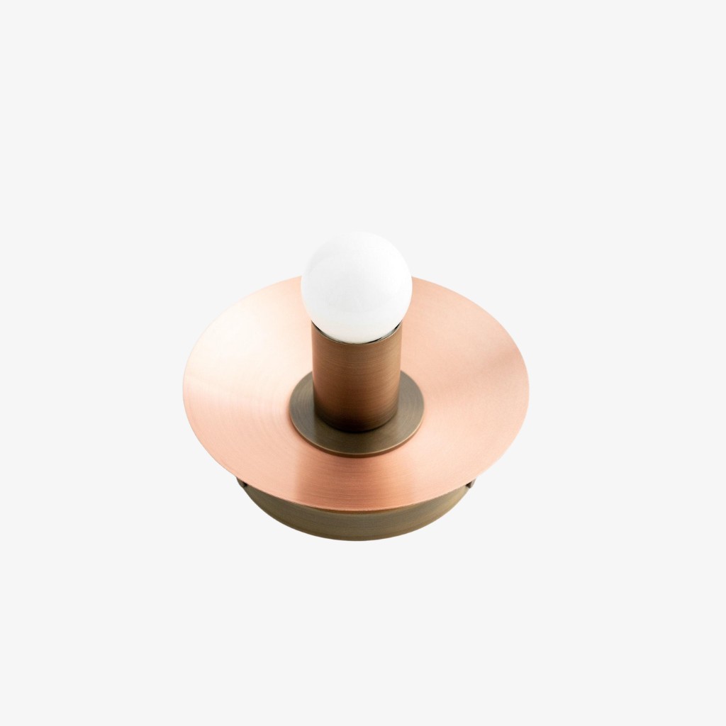 Radiro Globe Brass and Black Wall Light - Minimalist Scandinavian Sconce K1464