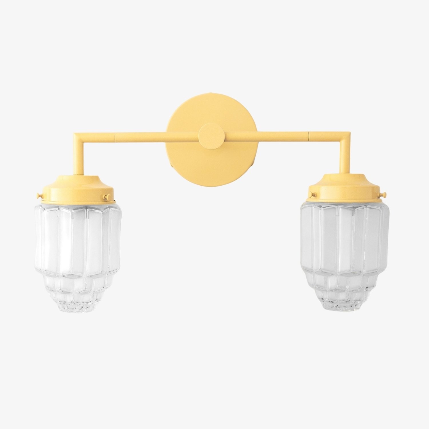Tierlux Glass Art Deco Vanity Light - Colorful Skyscraper Globe Wall Fixture K1470