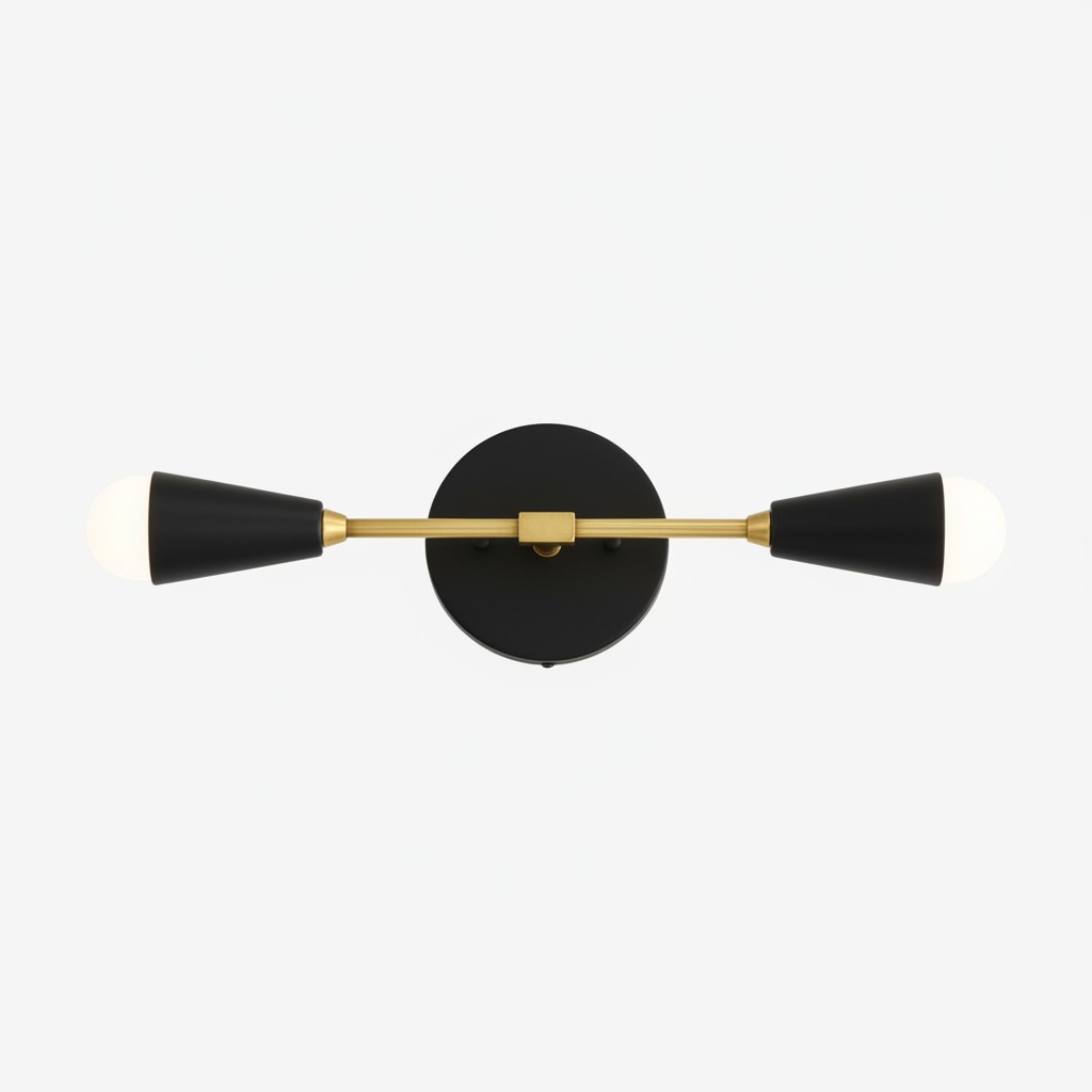 Mobilux Line Minimalist Vanity Light Fixture - Mid Century Bathroom Sconce K1435
