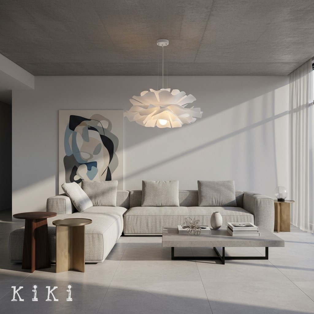 Elegant Flower Pendant Lamp - Modern Lighting for Dining Room and Living Area